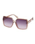 Women Nude Toned UV Protected Gradient Lens Oversized Sunglasses