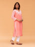 Saba Chikankari Long Kurta in Rayon cotton - Pink
