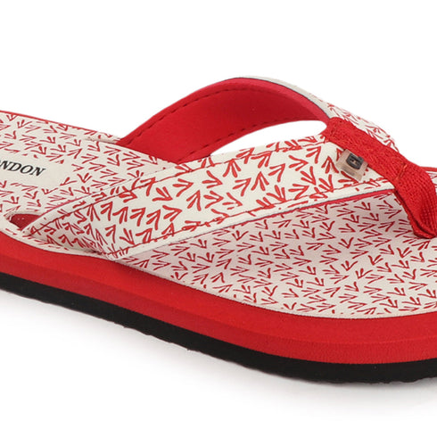 Women's Daily Wear Printed Thong Flip Flops
