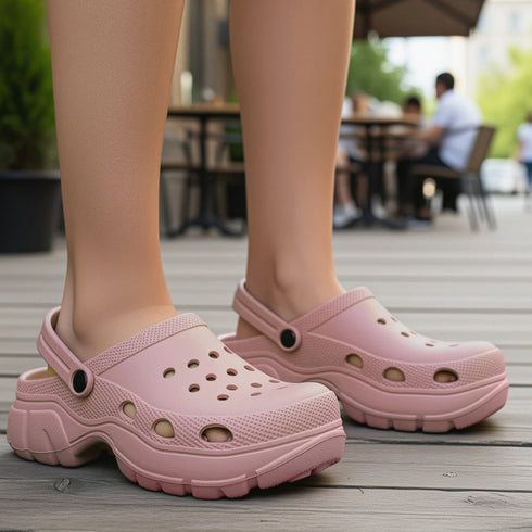 Women's Water-Friendly Slip-On Shoes with Adjustable Strap
