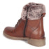 Women's Cozy Hiker Style Ankle Boot with Faux Fur Collar