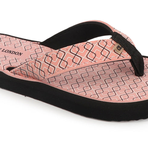 Women's Daily Wear Printed Thong Flip Flops