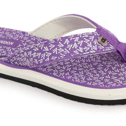 Women's Daily Wear Printed Thong Flip Flops