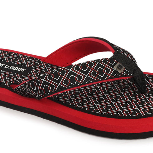 Women's Daily Wear Printed Thong Flip Flops
