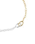 925 Sterling Silver 18kt Gold Plated Rhodium Embalished Anklet