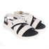 Women's Knitted Cross-Strap Sport Sandal with Buckle