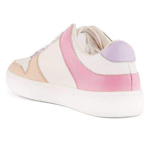 Women's Colorblock Lace-Up Casual Sneakers