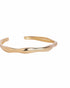 18kt Gold Plated Fluid Open Cuff Bangle