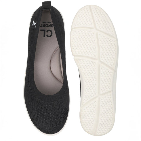 Women's FlyKnit Comfort Slip-On Ballet Flats