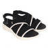 Women's Knitted Cross-Strap Sport Sandal with Buckle