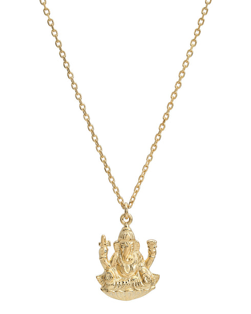 Rhodium Plated Krishna Bal Gopal Pendant and Chain for Unisex
