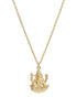 Rhodium Plated Krishna Bal Gopal Pendant and Chain for Unisex