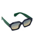 Women Blue & Green Toned UV Protected Gradient Lens Wayfarer Sunglasses