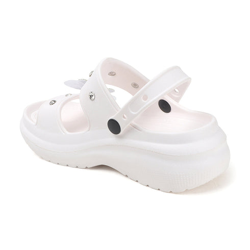 Women's Embellished Bow Slingback Waterproof Sandals