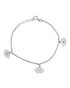 925 Sterling Silver Rhodium-Plated Enameled Evil Eye Charm Bracelet