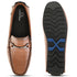 Men's Textured Driving Loafers with Buckle Detail