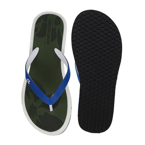 Women's Daily Wear Printed Thong Flip Flops