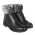 Women's Cozy Hiker Style Ankle Boot with Faux Fur Collar