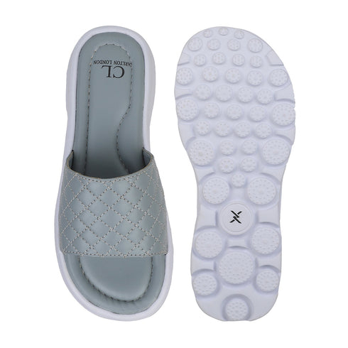 Women's Quilted Comfort Slide Sandals