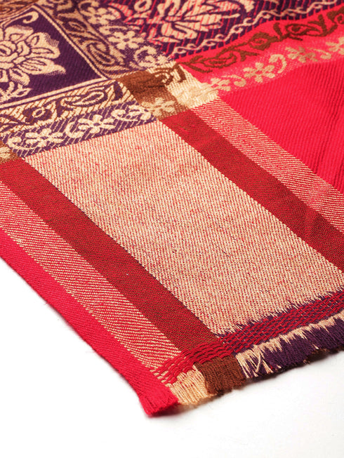 Women's Aari Embroidered Wool Shawl