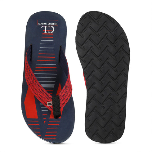 Men's Geometric Print Thong Slipers
