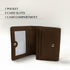 Carlton London Estelle Two Fold Textured Wallet Brown CLHB 36