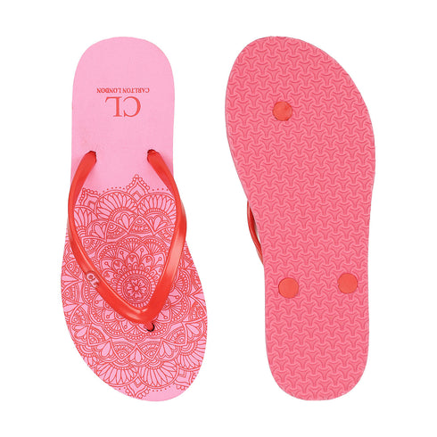 Women's Printed Thong Flip Flops