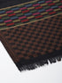 Men's Checkered Wool Shawl with Zari