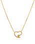 18kt Gold Plated Heart Pendant and Chain