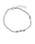 925 Sterling Silver Rhodium Plated Wraparound Bracelet