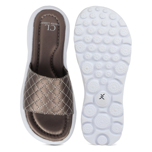 Women's Quilted Comfort Slide Sandals