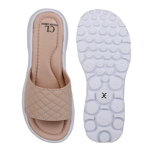 Women's Quilted Comfort Slide Sandals
