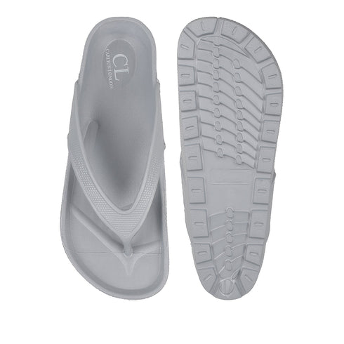 Men Textured Comfort Thong Sandals