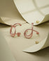 18kt Rose Gold Plated Crossover Cuff Earring