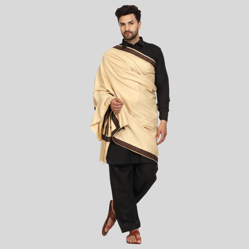 Men's Kashmiri Embroidered Wool Shawl