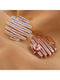 Rose Gold White AD studded handcrafted designer Ear Ring