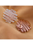 Rose Gold White AD studded handcrafted designer Ear Ring