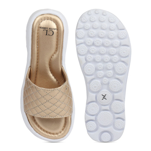 Women's Quilted Comfort Slide Sandals