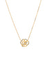 18kt Gold Plated CZ Floral Bold Necklace