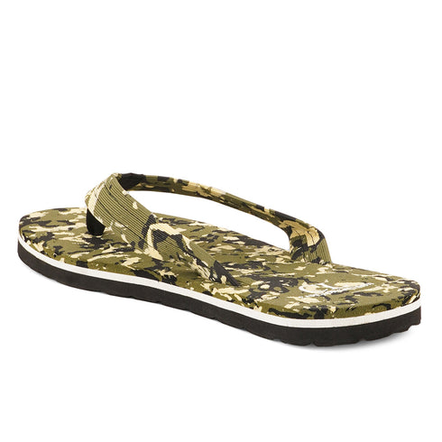 Men's Textured Strap Casual Thong Slipper