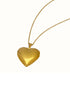 Gold Plated Openable Bold Heart Pendant and Chain