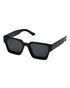 Women Black Toned UV Protected Black Lens Wayfarer Sunglasses