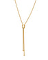 18kt Gold Plated Lariat Necklace