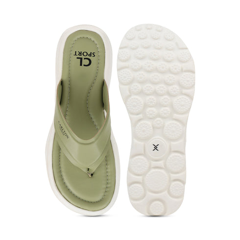 Women's Solid Color Comfort Thong Flip-Flops