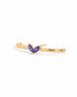 18kt Gold Plated Sapphire Studded Buttefly Ear Lobe Earring