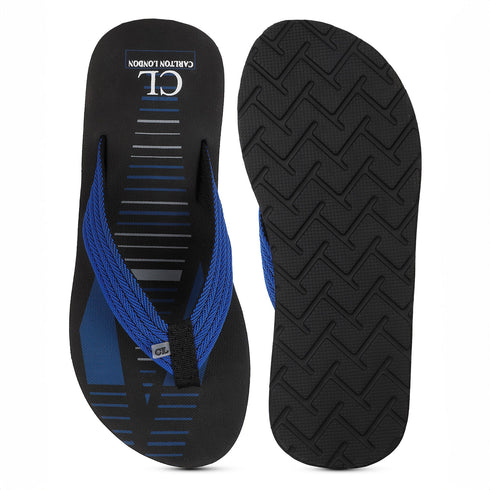 Men's Geometric Print Thong Slipers
