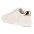 Women's White Lace-Up Casual Sneakers