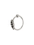 925 Sterling Silver Oxidised Leafy Nose Pin Studs For Women