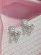925 Sterling Silver Cubic Zirconia Solitaire Drop Earrings