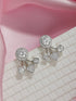 925 Sterling Silver Cubic Zirconia Solitaire Drop Earrings